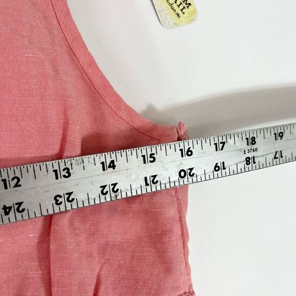 Kyodan Freedom Trail Sheath Dress Women's Small Linen Blend Zip High Low NWT - Picture 6 of 11